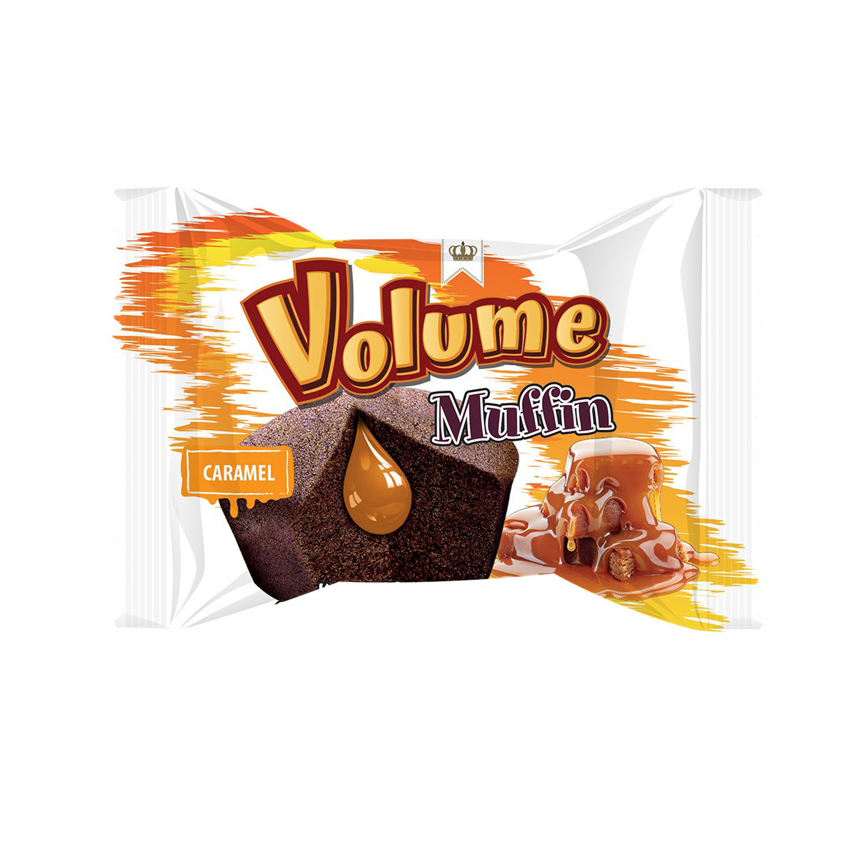 VOLUME MUFFIN Karamel Sos Dolgulu Kakaolu Kek 45gr*24 Adet