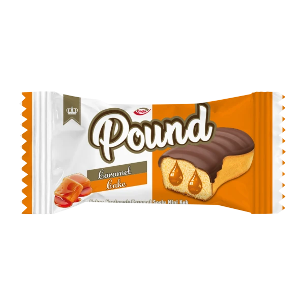 POUND Mini Kakao Kaplamalı Karamel Soslu Kek 30gr*24 Adet M.70670