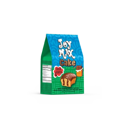 JOYMAX Mini Kakao Kaplamalı Çikolata Soslu Kek 160gr*12(quadro poşet)