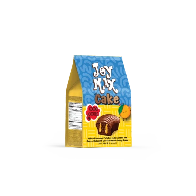 JOYMAX Mini Kakao Kaplamalı Portakal Soslu Kakaolu Kek 160gr*12(quadro poşet)