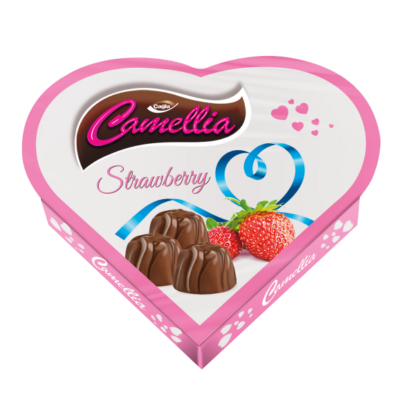 Camellia Çilek Aromalı Krema Dolgulu Sütlü Kokolin 110gr M.26520