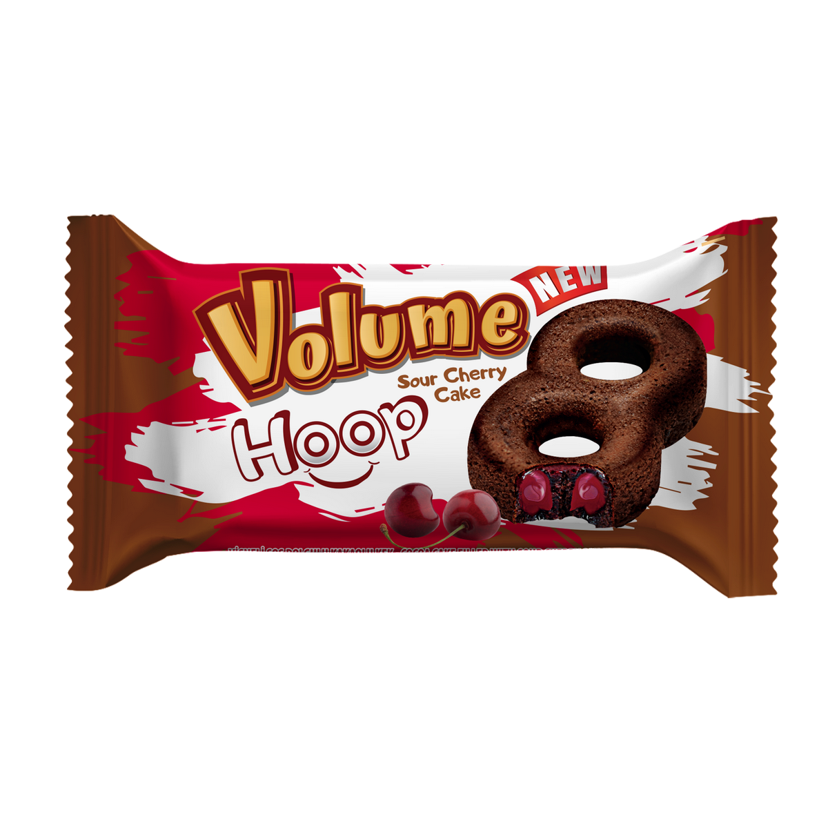 VOLUME Hoop Vişne Soslu Kakaolu Kek 45gr*24 Adet