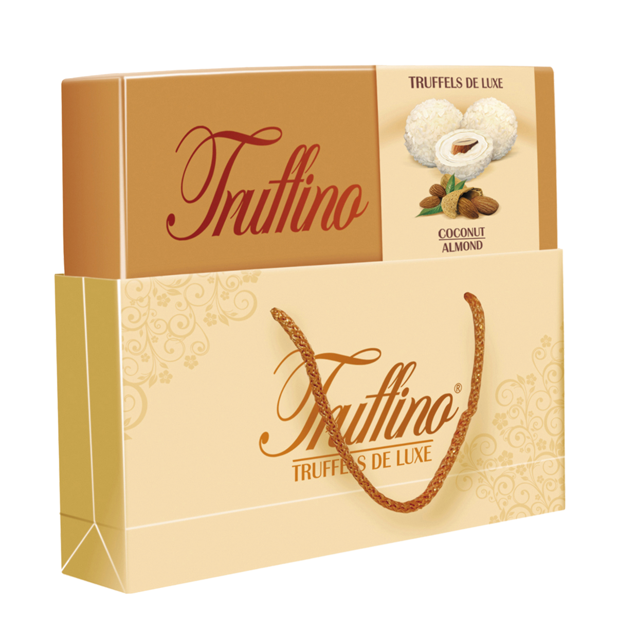 Truffino Bademli Sütlü Krema Dolgulu Hindistan Cevizli Beyaz Çikolata 325gr