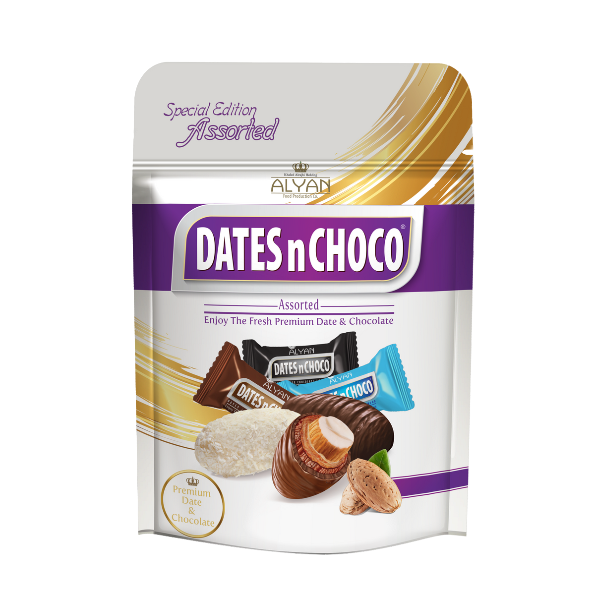 Dates N Choco Asorted (Bitter, Beyaz, Sütlü) 90gr