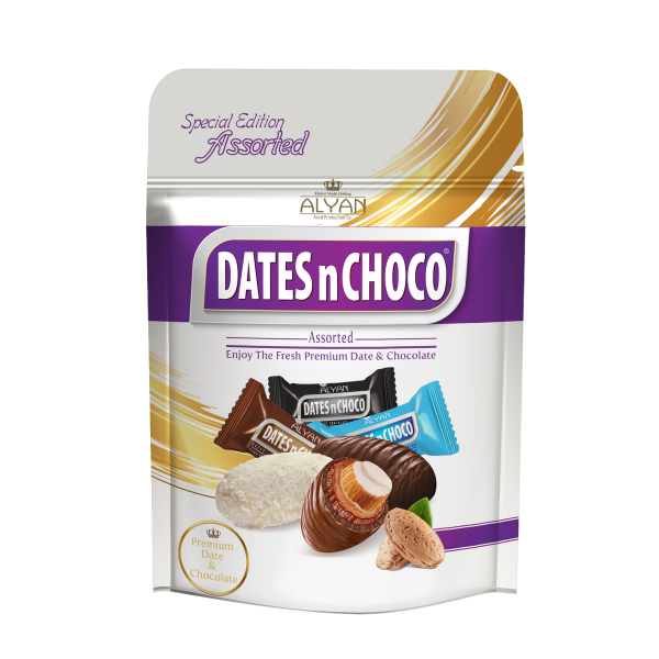 Dates N Choco Asorted  (Bitter, Beyaz, Sütlü) 90gr M.50030