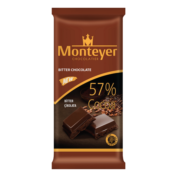 Monteyer  Bitter Tablet Çikolata %57 80gr*12