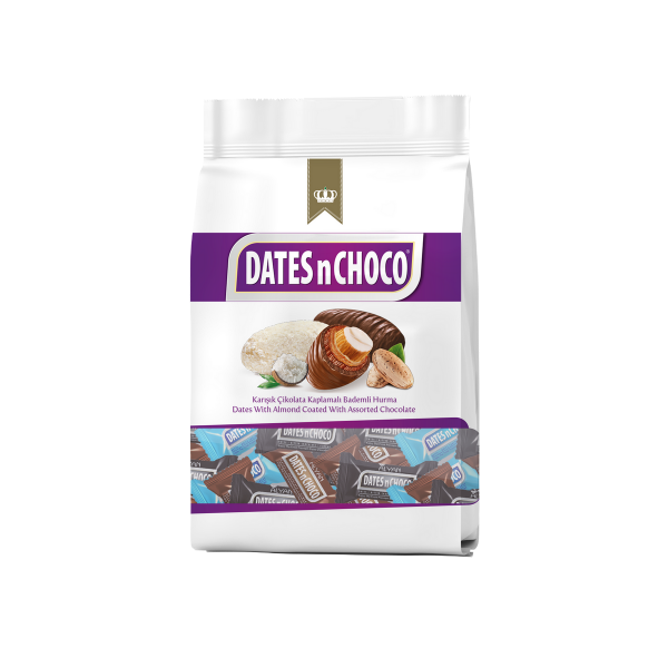 Dates N Choco Assorted (Bitter, Sütlü, Beyaz) 500 gr