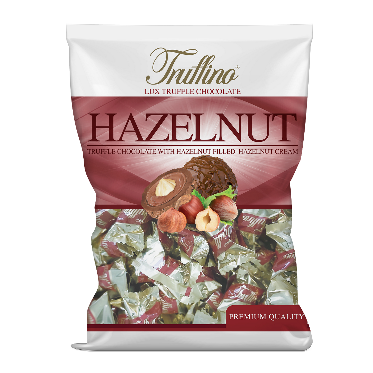 Truffino Fındıklı Krema Dolgulu Bütün Fındıklı Sütlü Çikolata 1000gr