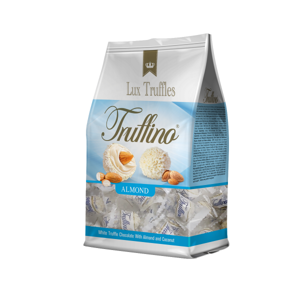 TRUFFİNO BADEMLİ SÜTLÜ KREMA DOLGULU HİNDİSTAN CEVİZLİ BEYAZ ÇİKOLATA 300gr 