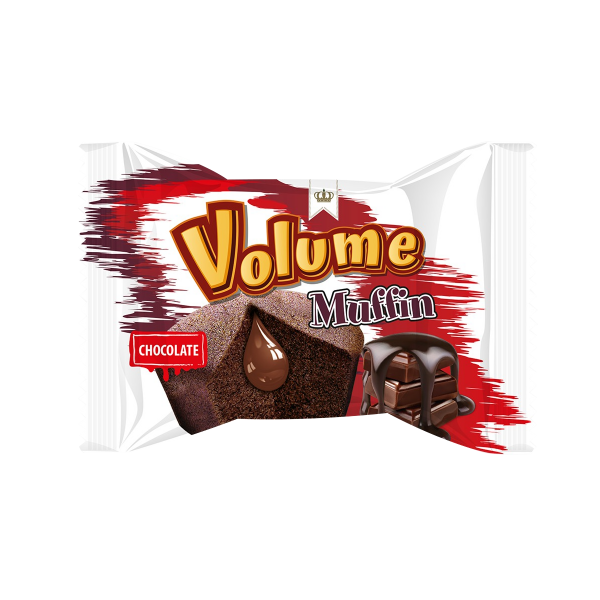 VOLUME MUFFIN Çikolata Sos Dolgulu Kakaolu Kek 45gr*24 Adet  