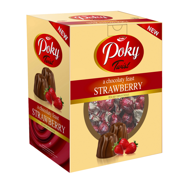 Poky Twist  Çilek  Aromalı Krema Dolgulu Sütlü Kokolin 2000gr