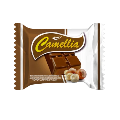 Camellia Fındık Aromalı Krema Dolgulu Sütlü Kokolin 9gr*48 Adet 