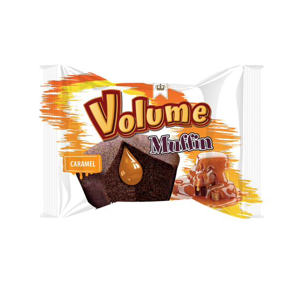 VOLUME MUFFIN Karamel Sos Dolgulu Kakaolu Kek 45gr*24 Adet 