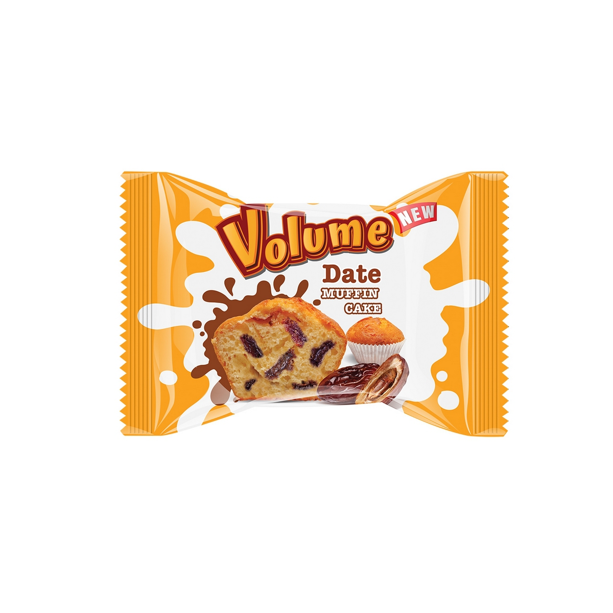 VOLUME Dates Hurma Parçacıklı Muffin Kek 45gr*24 Adet