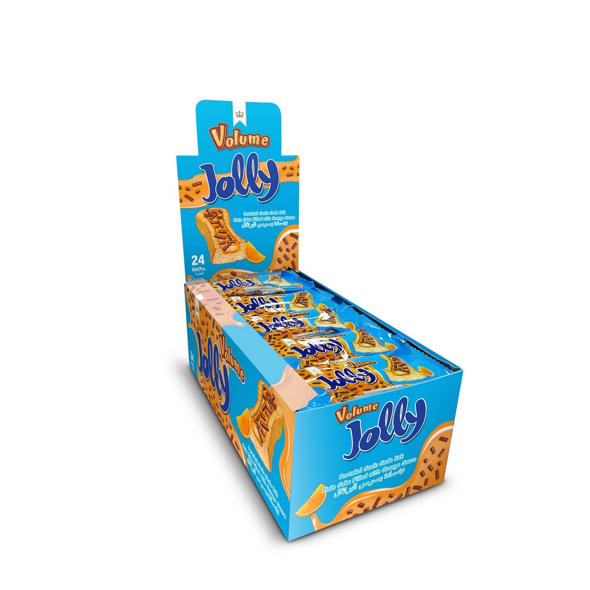 Volume Jolly Portakal Soslu ve Drajeli Kek 25g*24 Adet