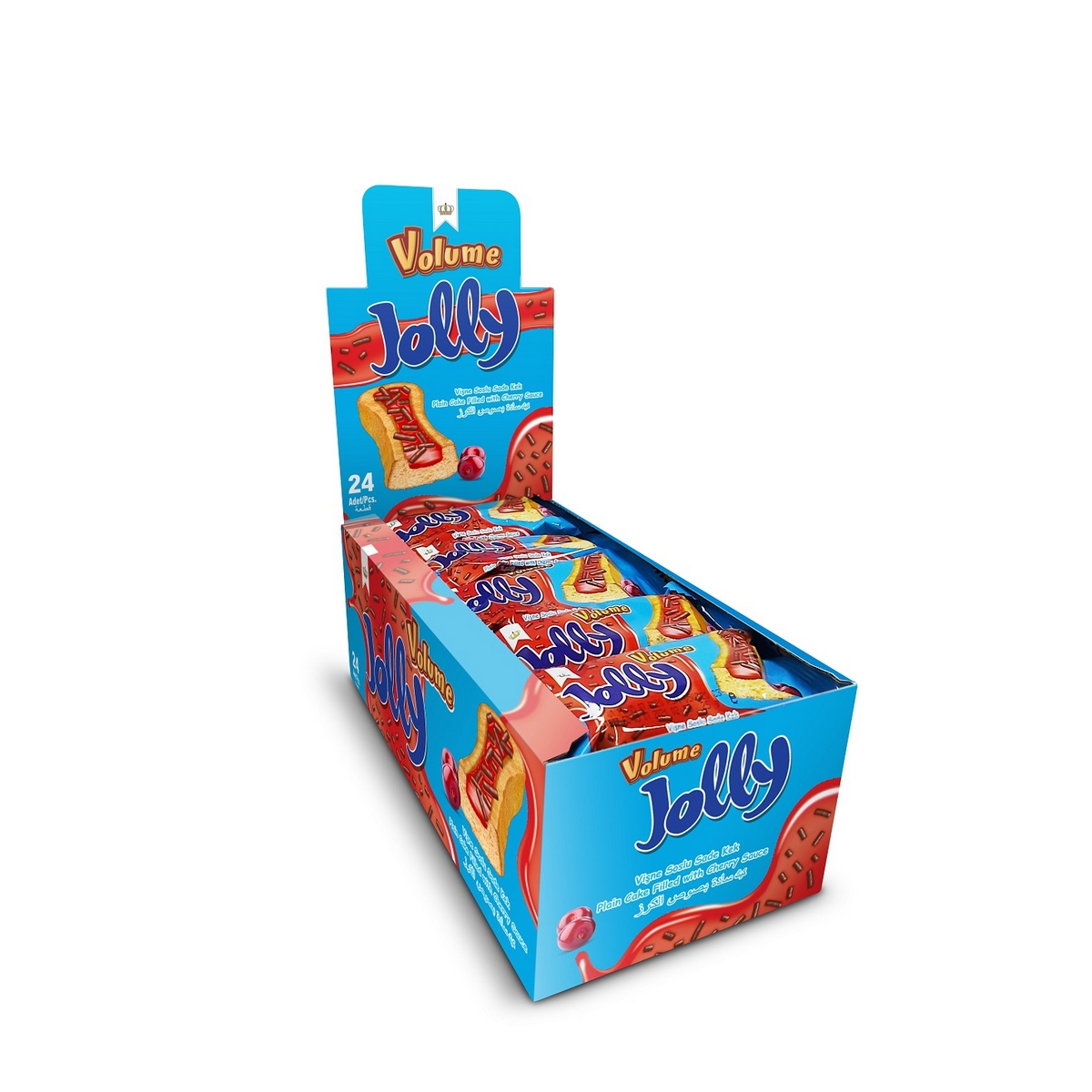 Volume Jolly Vişne Soslu ve Drajeli Kek 25g*24 Adet