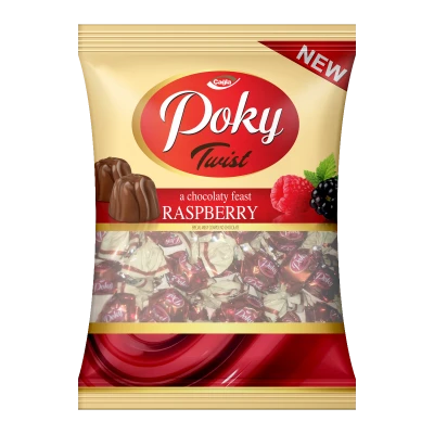 Poky Twist Frambuaz  Aromalı Krema Dolgulu Sütlü Kokolin 1000gr