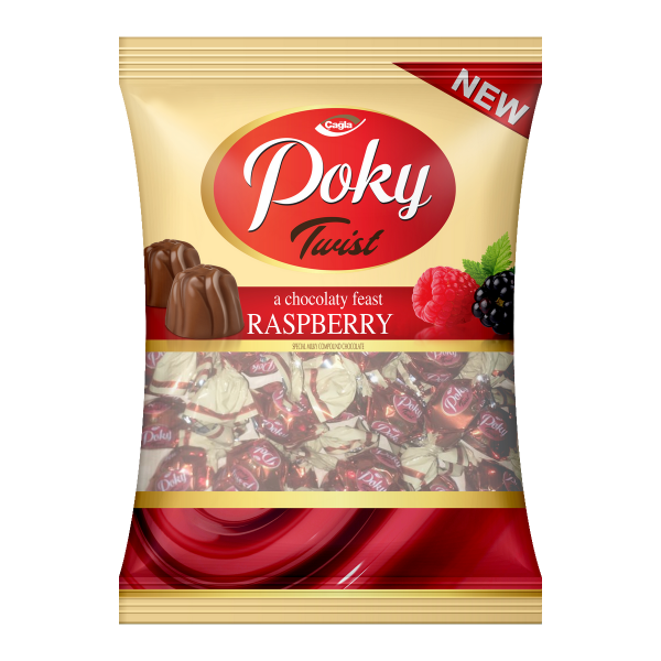 Poky Twist Frambuaz  Aromalı Krema Dolgulu Sütlü Kokolin 1000gr