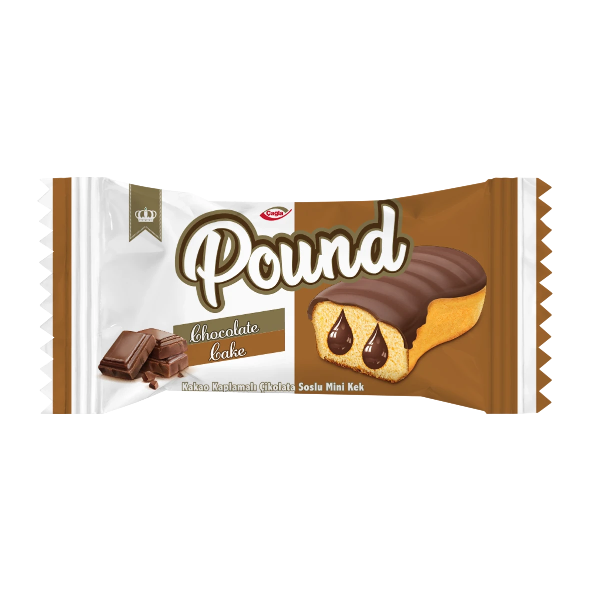 POUND Mini Kakao Kaplamalı Çikolata Soslu Kek 30gr*24 Adet M.70640