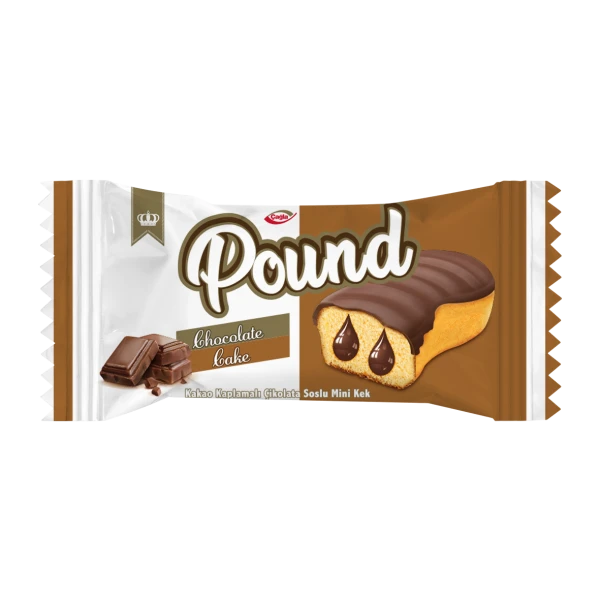 POUND Mini Kakao Kaplamalı Çikolata Soslu Kek 30gr*24 Adet M.70640 