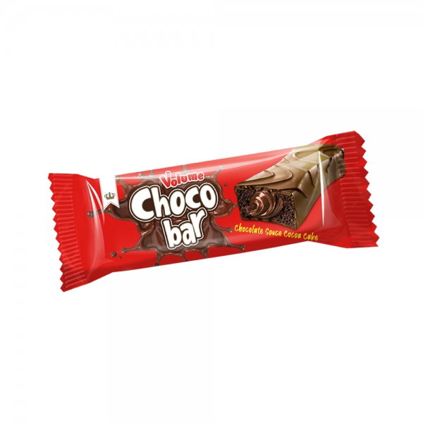 Volume ChocoBar Çikolata Soslu Kakolu Kaplamalı Kek 35gr*24 Adet M.70410