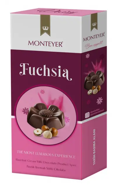 Monteyer Fuchsia Fındık Krema Dolgulu Sütlü Çikolata 256Gr M.06540