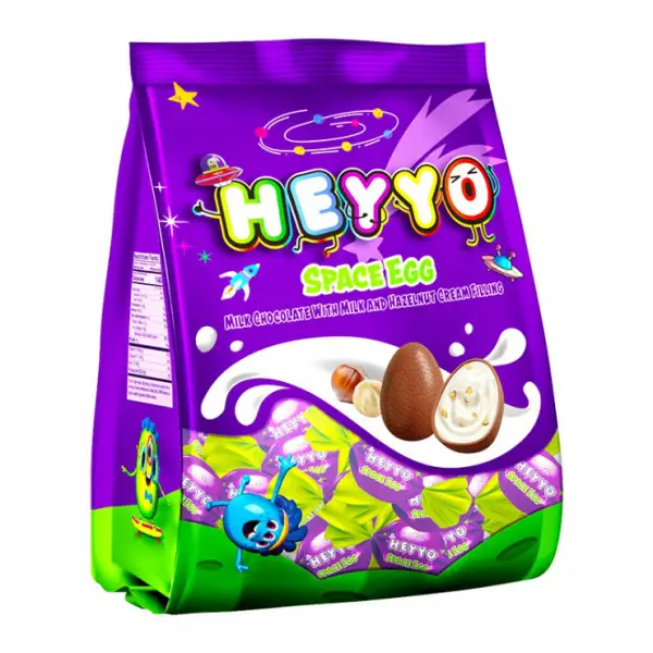  Heyyo Space Egg Sütlü ve Fındıklı krema dolgulu Çikolata 200gr 