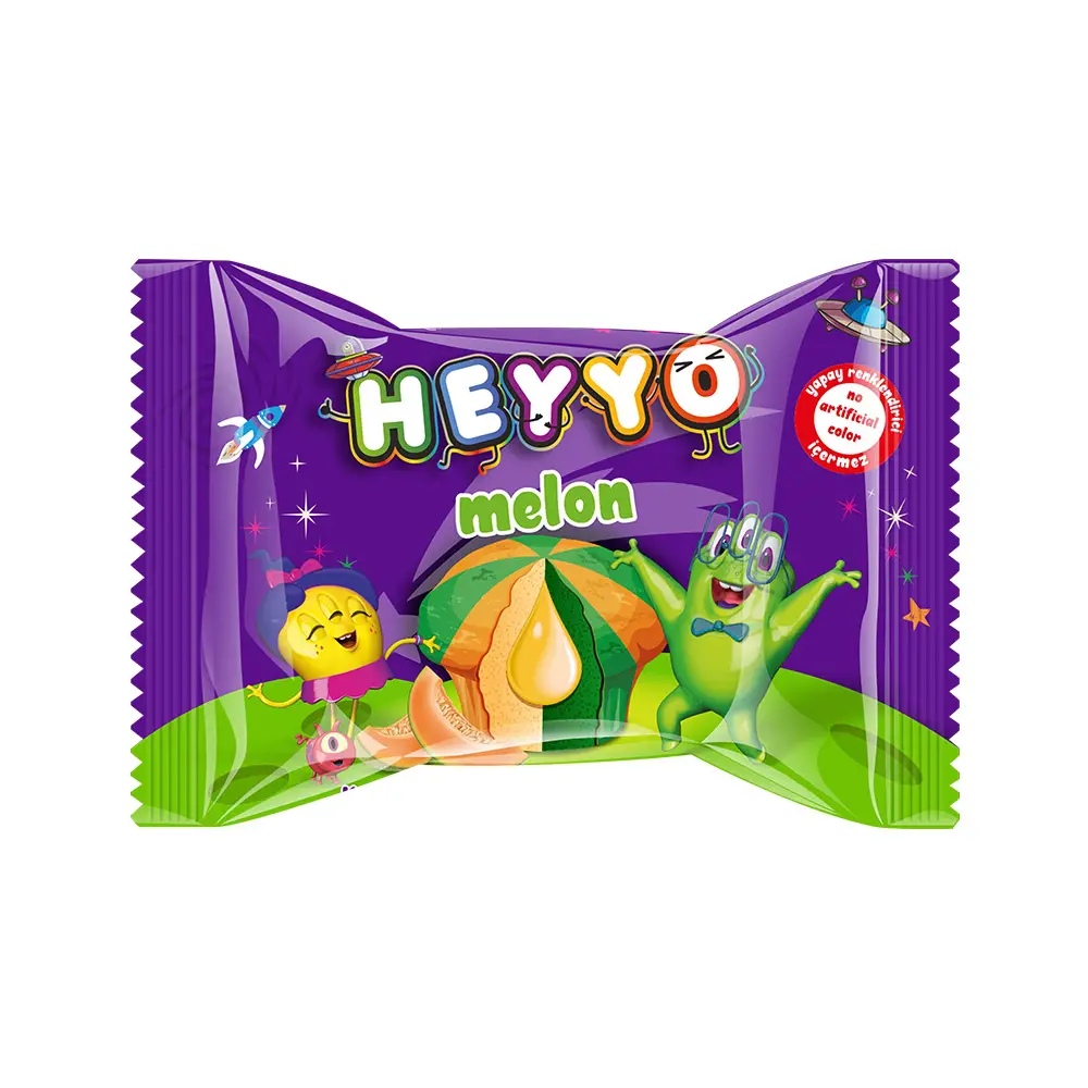 HEYYO Kavun Aromalı Kavun Soslu Kek 45gr*24 Adet