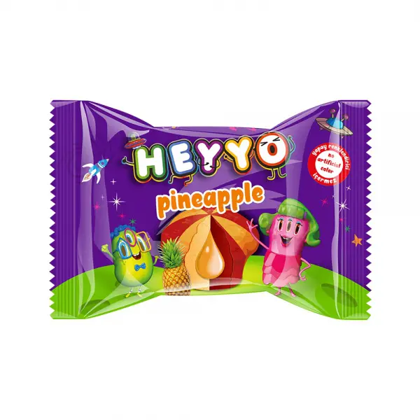 HEYYO Ananas Aromalı Ananas Soslu Kek 45gr*24 Adet