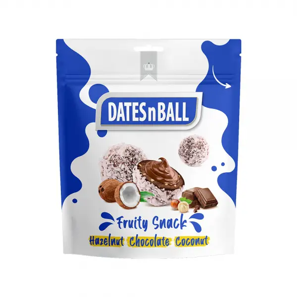Dates N Ball Çikolata Soslu Kırık Fındıklı Hurma Ezmesi 100GR - M.50340