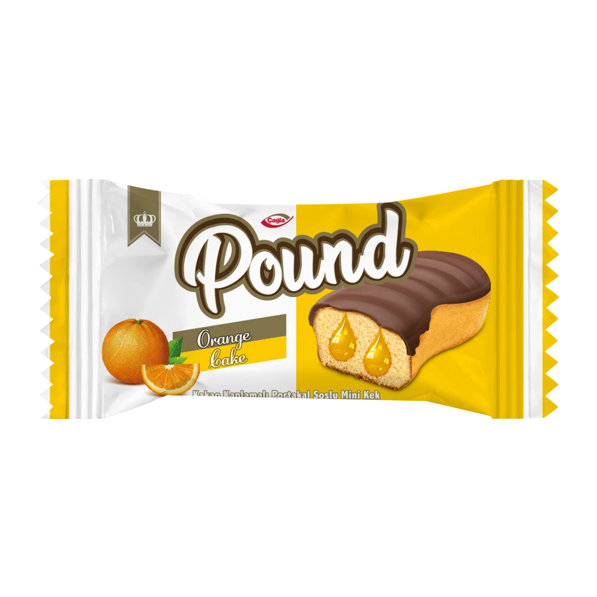 POUND Mini Kakao Kaplamalı Portakal Soslu Kek 30gr*24 Adet M.70660