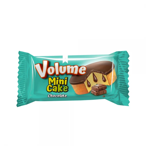 VOLUME Mini Kakao Kaplamalı Çikolata Soslu Kek 16gr*24 Adet M.70314