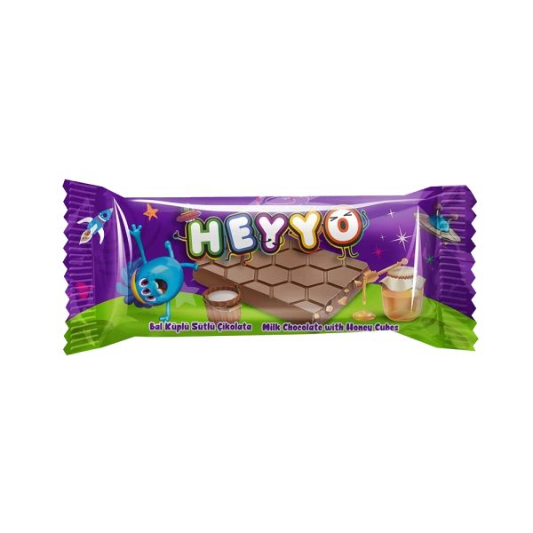 HEYYO Bal Küplü Sütlü Çikolata  25gr*12 Adet