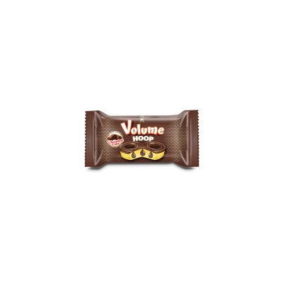 VOLUME Hoop Kakao Kaplamalı Çikolatalı Soslu Kek 45gr*24 Adet 