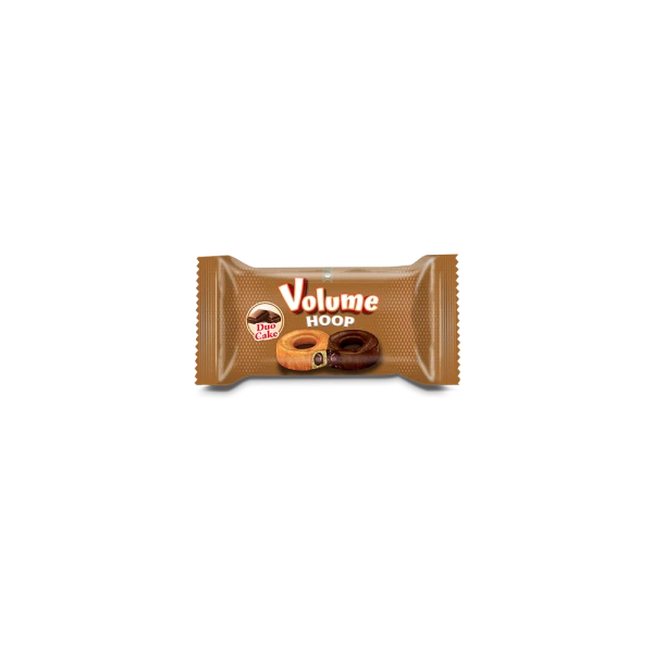 VOLUME Hoop Çikolata Soslu Duo (Sade ve Kakaolu) Kek 40gr*24 Adet 