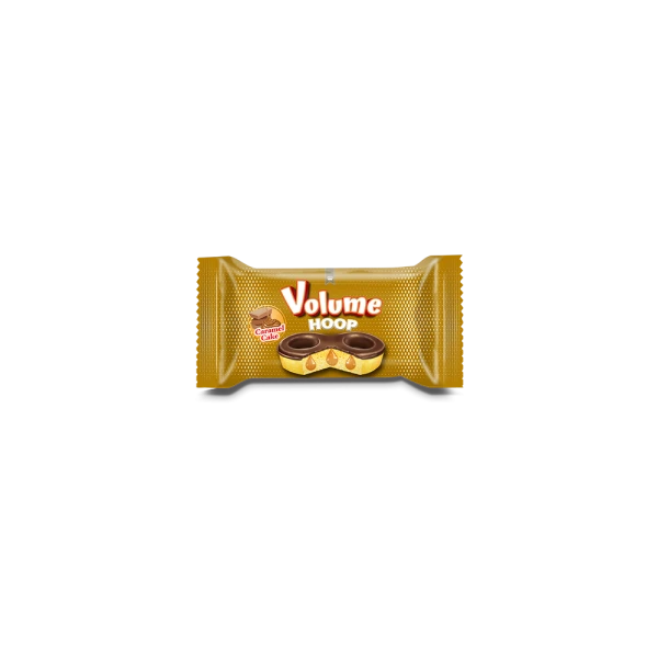 VOLUME Hoop Kakao Kaplamalı Karamel Soslu Kek 40gr*24 Adet 