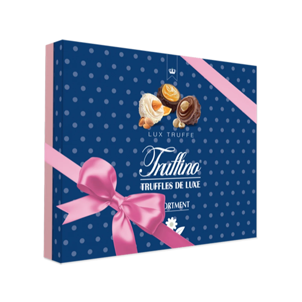 Truffino Karışık çikolata (Bademli,Fındıklı,Portakallı) 260gr*8 ( Yeni Tasarım Lacivert)