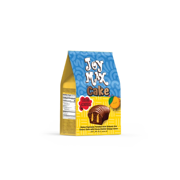 JOYMAX Mini Kakao Kaplamalı Portakal Soslu Kakaolu Kek 160gr*12(quadro poşet)