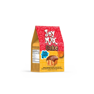 JOYMAX Mini Kakao Kaplamalı Karamel Soslu Kek 160gr*12(quadro poşet)