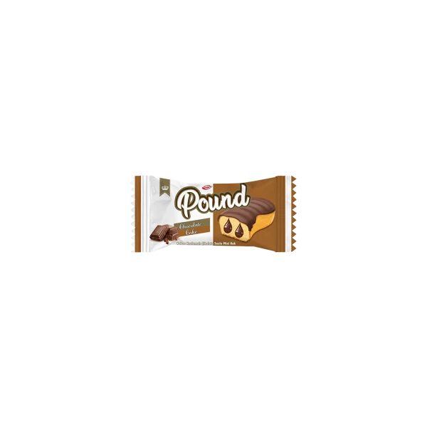 POUND Mini Kakao Kaplamalı Çikolata Soslu Kek 30gr*24 Adet 