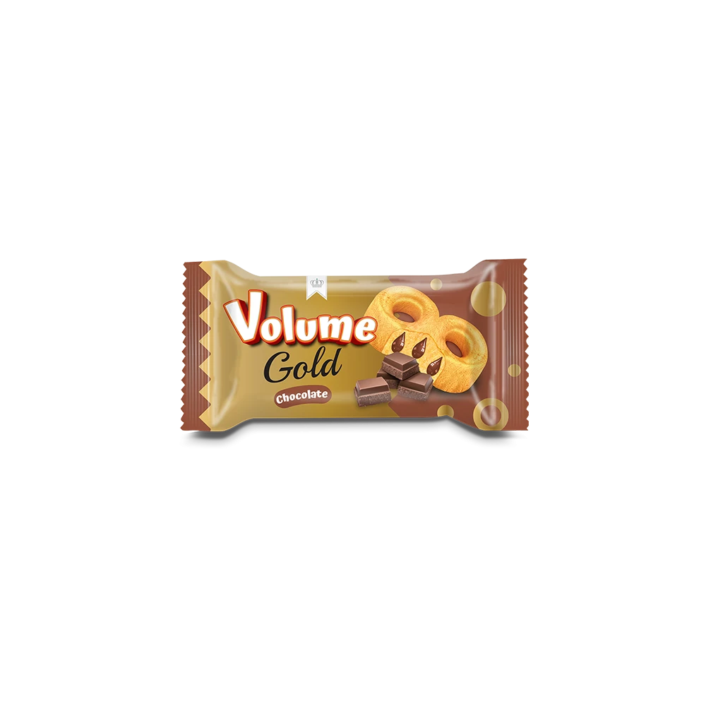 VOLUME GOLD Çikolata Soslu Sade Hoop Kek 35gr*24*6
